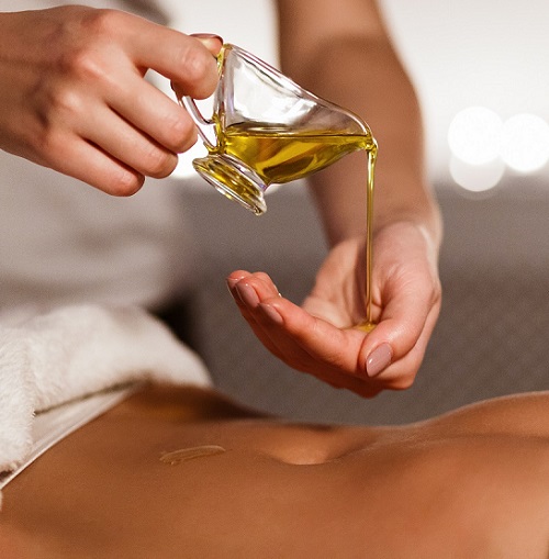 Applying Castor Oil In Belly 3