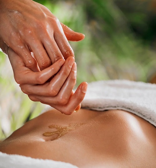 Massage Castor Oil in Belly