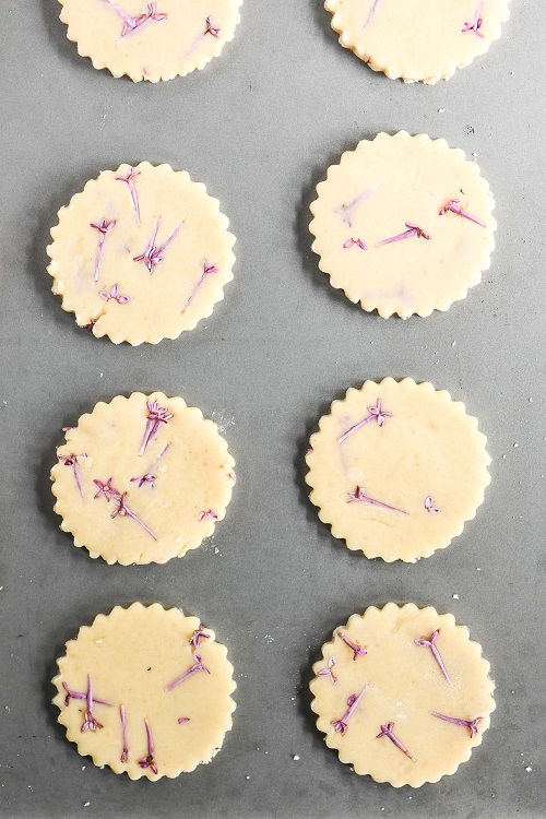 Lilac Sugar Shortbread