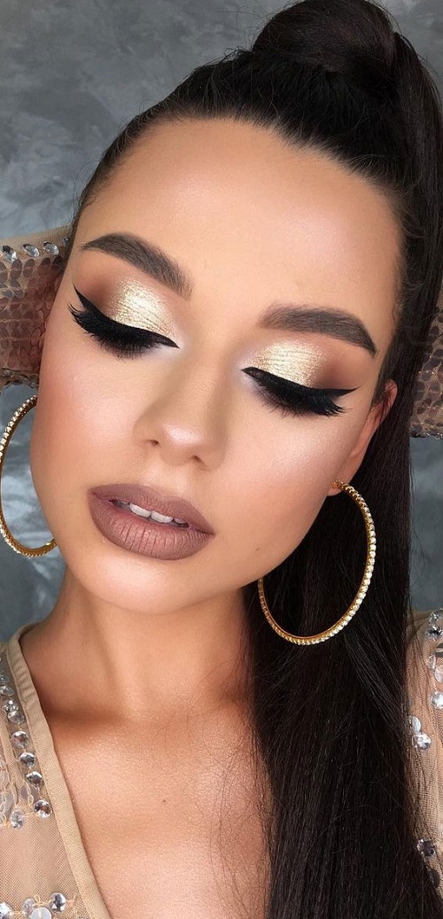 Soft Glam Eye Makeup Ideas Using Warm, Earthy Tones 1