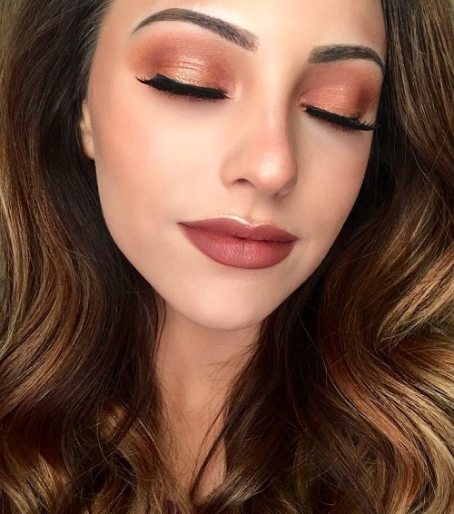 Soft Glam Eye Makeup Ideas Using Warm, Earthy Tones 2