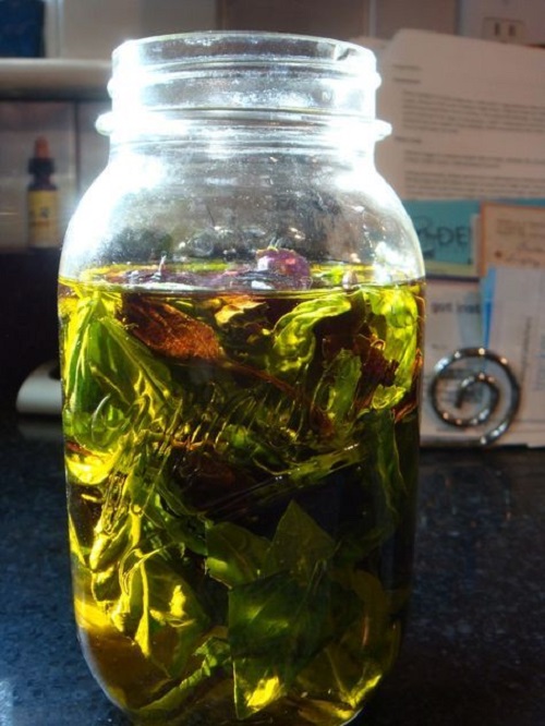 herb infused oil for Oven Method