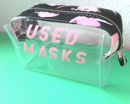 Clear Vinyl Makeup Bag